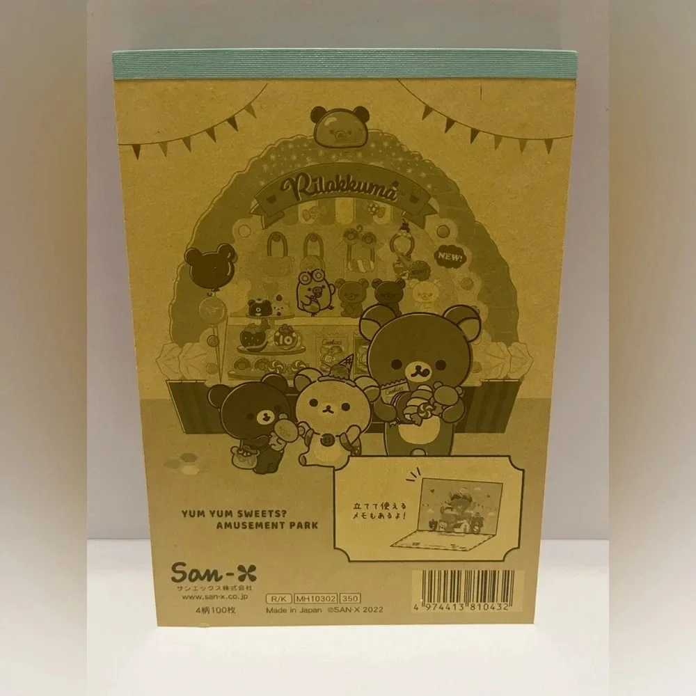 Rilakkuma Amusement Park Dessert Themed Memo Pad